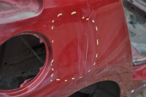 Quarter wing rear right Chevrolet Volt 11-15 red on the body, dented, bumps