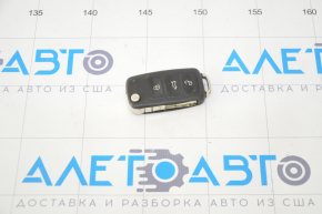 Key VW Jetta 11-17 USA 4 buttons, folding, no emblem