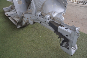 Front quarter left Toyota Prius V 12-17 silver with central pillar