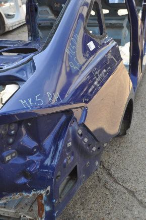 Quarter wing rear right Ford Fusion mk5 13-20 blue on the body, pokes