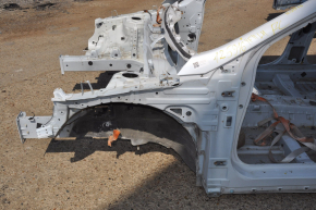 Front left quarter Hyundai Sonata 11-15 white on the body