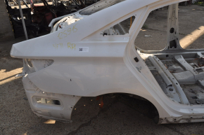 Quarter wing rear right Hyundai Sonata 11-12 white on the body, dented
