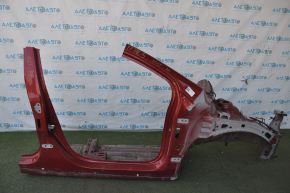 Front right quarter Chevrolet Volt 11-15 red with central pillar