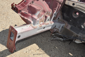 Front right quarter Hyundai Sonata 15-19 red on the body, dented, bumps