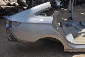 Quarter wing rear right Hyundai Sonata 15-19 graphite on the body, made 1.7-2.0 mm, pokes