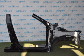 Front right quarter Nissan Rogue 14-20 black with central pillar, bumps, dented