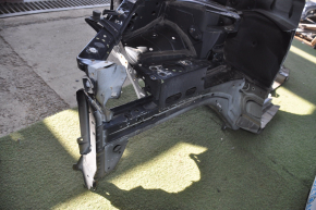 Front right quarter Nissan Rogue 14-20 black with central pillar, bumps, dented
