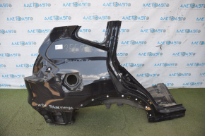 Quarter wing rear right Nissan Rogue 14-20 black, pokes