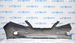 Bare front bumper Lexus RX350 10-12 pre-rest black, for parking sensors, broken fasteners, no right part, dented, tears