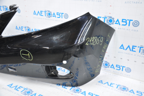 Bare front bumper Lexus RX350 10-12 pre-rest black, for parking sensors, broken fasteners, no right part, dented, tears