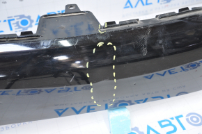 Bare front bumper Lexus RX350 10-12 pre-rest black, for parking sensors, broken fasteners, no right part, dented, tears