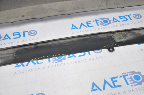 Bare front bumper Lexus RX350 10-12 pre-rest black, for parking sensors, broken fasteners, no right part, dented, tears