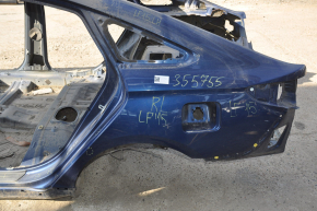Quarter wing rear left Hyundai Sonata 15-19 blue on the body, pokes