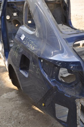 Quarter wing rear left Hyundai Sonata 15-19 blue on the body, pokes