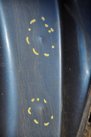 Quarter wing rear left Hyundai Sonata 15-19 blue on the body, pokes