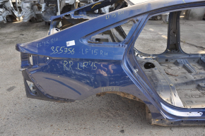 Quarter wing rear right Hyundai Sonata 15-19 blue on the body, pokes