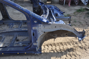 Front right quarter Hyundai Sonata 15-19 blue on the body