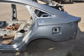 Quarter wing rear left Hyundai Sonata 15-19 silver on the body, bumps, dented