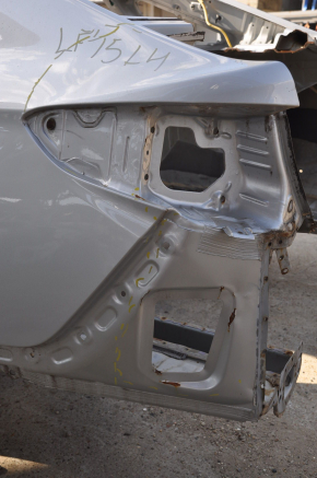 Quarter wing rear left Hyundai Sonata 15-19 silver on the body, bumps, dented