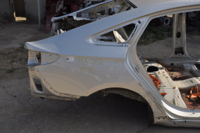 Quarter wing rear right Hyundai Sonata 15-19 silver on the body, bumps, dented