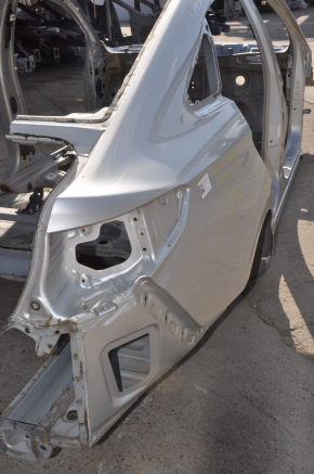 Quarter wing rear right Hyundai Sonata 15-19 silver on the body, bumps, dented