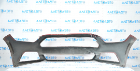 Front bumper bare Ford Mustang mk6 15-17 red dented, missing parts, breaks, broken fasteners