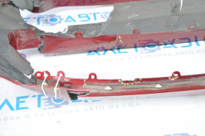 Front bumper bare Ford Mustang mk6 15-17 red dented, missing parts, breaks, broken fasteners
