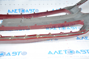 Front bumper bare Ford Mustang mk6 15-17 red dented, missing parts, breaks, broken fasteners