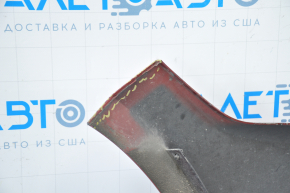 Front bumper bare Ford Mustang mk6 15-17 red dented, missing parts, breaks, broken fasteners