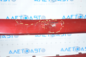 Front bumper bare Ford Mustang mk6 15-17 red dented, missing parts, breaks, broken fasteners
