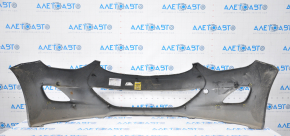 Front bumper bare Hyundai Elantra UD 11-13 prerest graphite dented, tears, sawed, broken fasteners, not