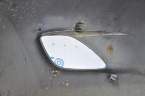 Front bumper bare Hyundai Elantra UD 11-13 prerest graphite dented, tears, sawed, broken fasteners, not