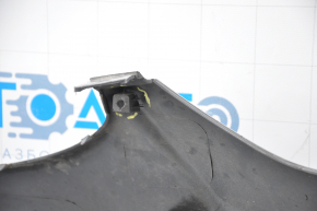 Front bumper bare Hyundai Elantra UD 11-13 prerest graphite dented, tears, sawed, broken fasteners, not