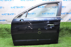 Door assembly front left Hyundai Sonata 20-23 black S3B, bumpers