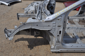 Front left quarter Hyundai Sonata 15-19 silver on the body, dented