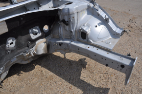 Front left quarter Hyundai Sonata 15-19 silver on the body, dented