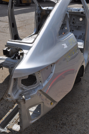 Quarter wing rear right Hyundai Sonata 15-19 silver on the body, pokes