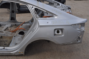 Quarter wing rear left Hyundai Sonata 15-19 silver on the body, dented