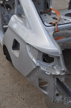 Quarter wing rear left Hyundai Sonata 15-19 silver on the body, dented