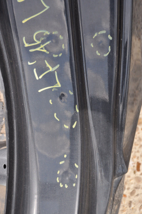 Quarter wing rear left Hyundai Sonata 15-19 black on the body, pokes