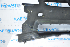 Front bumper bare Toyota Prius 30 10-11 pre-rest blue, missing left part, tears, dents, broken fasteners