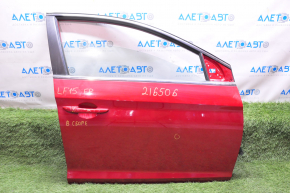 Door assembly front right Hyundai Sonata 15-19 red PR, bumpers