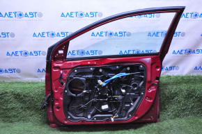 Door assembly front right Hyundai Sonata 15-19 red PR, bumpers
