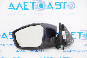 Left side mirror complete VW Passat b7 12-15 USA type as b7 5 pins, blue, turn signal, scale
