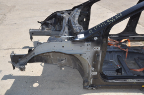 Quarter front left Hyundai Sonata 15-19 black on the body