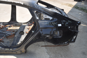 Quarter wing rear left Hyundai Sonata 15-19 black on the body, pokes