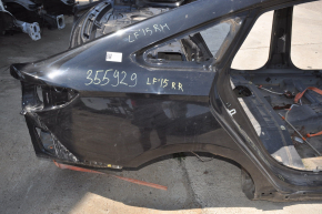 Quarter wing rear right Hyundai Sonata 15-19 black on the body, pokes