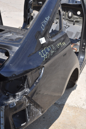Quarter wing rear right Hyundai Sonata 15-19 black on the body, pokes