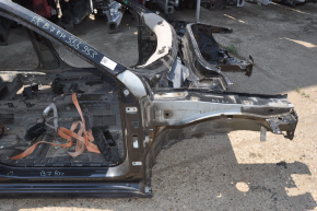 Front right quarter VW Passat b7 12-15 USA black on the body, dented side member nose