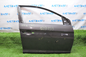 Door bare front right Hyundai Sonata 15-19 brown crumpled bottom, butts